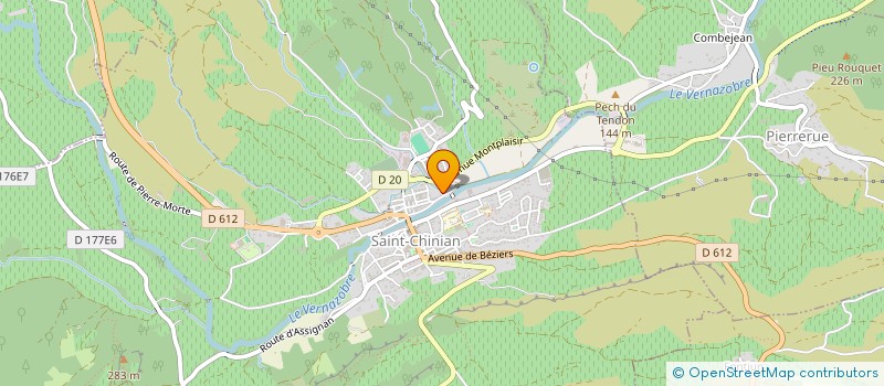 localisation de l'entreprise MADAME AURELIE MARTIN  SAINT-CHINIAN