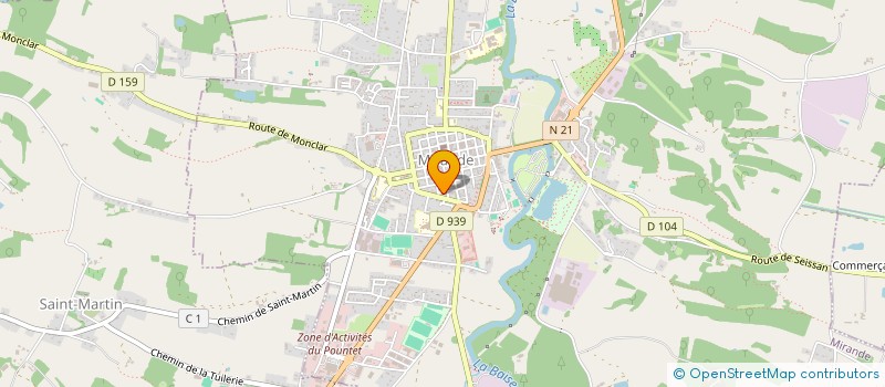 localisation de l'entreprise MADAME AURELIE MARTIN  MIRANDE