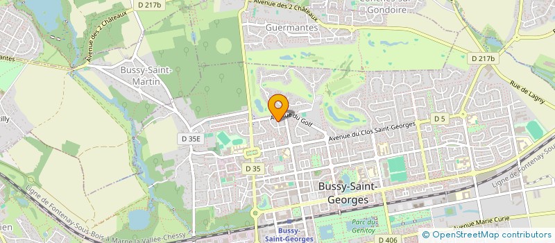 localisation de l'entreprise MADAME AURELIE MARTIN-PRIN  LAGNY-SUR-MARNE