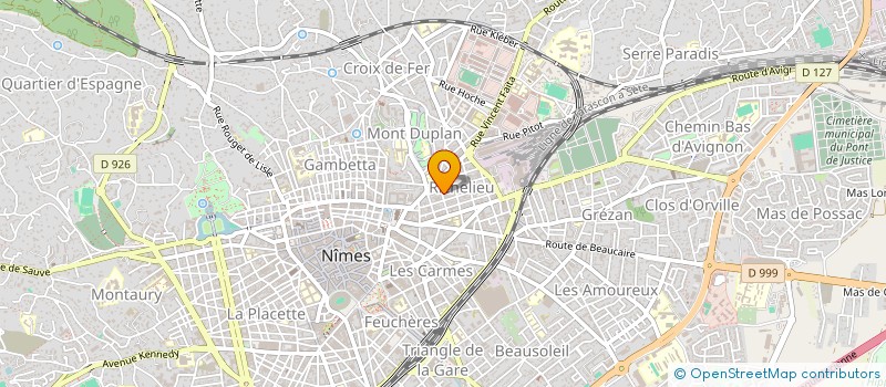 localisation de l'entreprise MADAME AURELIE MARTINEZ  NIMES