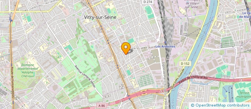 localisation de l'entreprise MADAME AURELIE MARTO à VITRY-SUR-SEINE