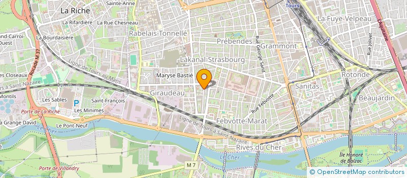 localisation de l'entreprise MADAME AURELIE MARY  TOURS