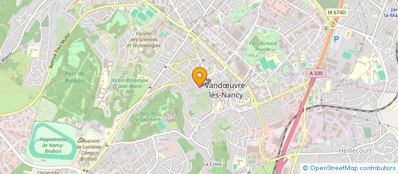 localisation de l'entreprise MADAME AURELIE MARZOC  VANDUVRE-LES-NANCY