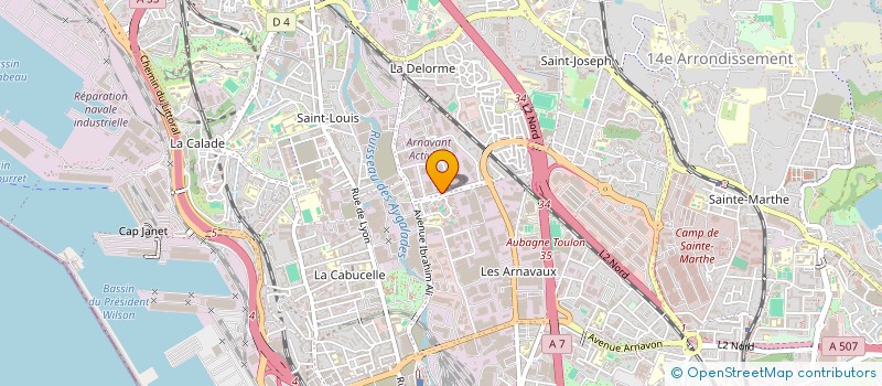 localisation de l'entreprise MADAME AURELIE MASSET à MARSEILLE