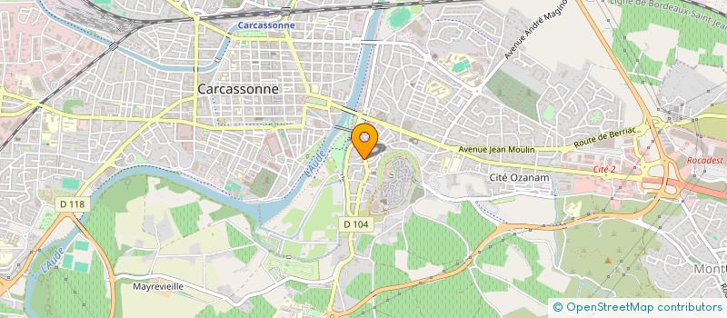 localisation de l'entreprise MADAME AURELIE MASSONNEAU à CARCASSONNE