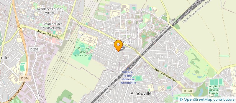 localisation de l'entreprise MADAME AURELIE MATHIEU  VILLIERS-LE-BEL