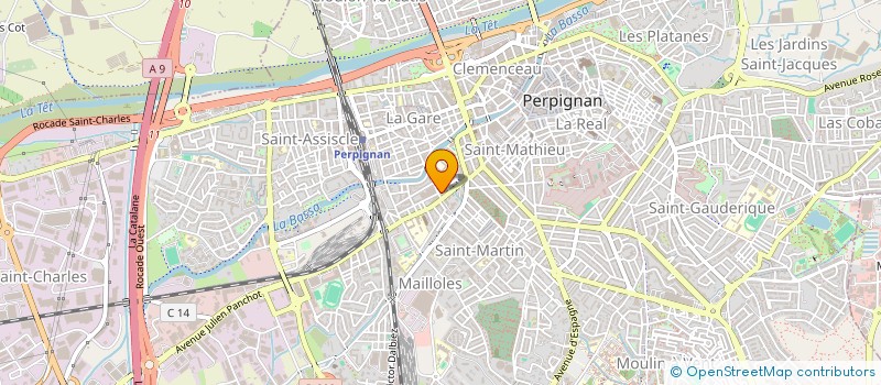 localisation de l'entreprise MADAME AURELIE MAUSSANG  PERPIGNAN