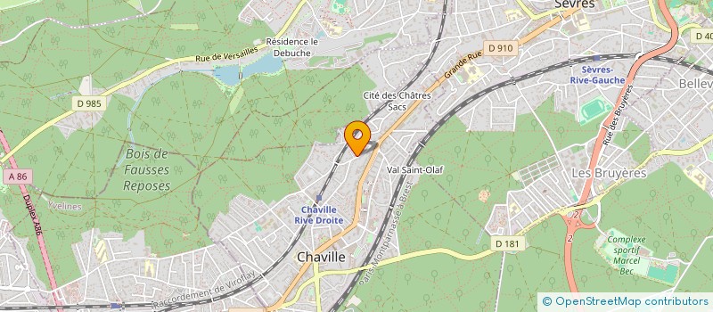 localisation de l'entreprise MADAME AURELIE MAXANT à CHAVILLE
