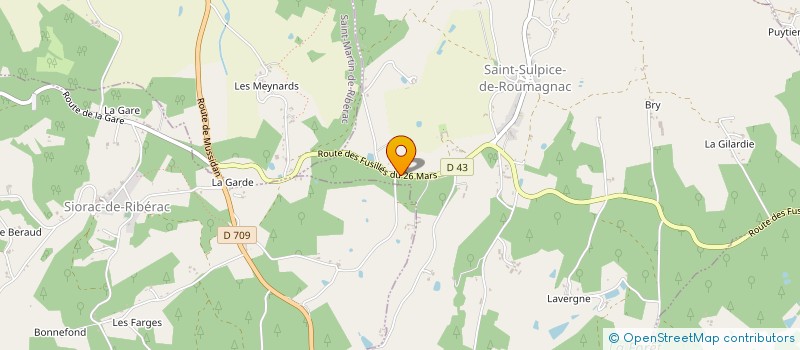 localisation de l'entreprise MADAME AURELIE MAZELLE  SAINT-SULPICE-DE-ROUMAGNAC