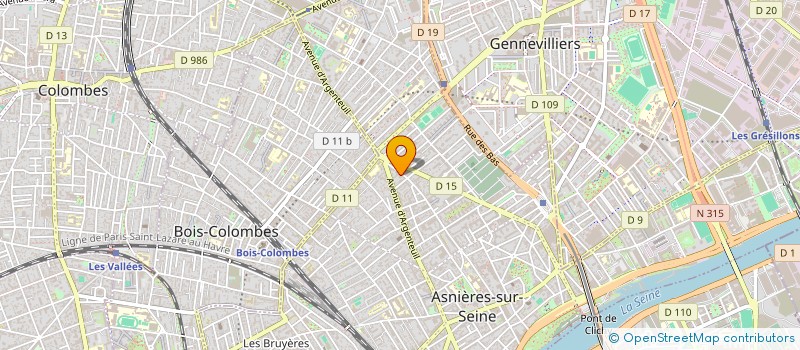 localisation de l'entreprise MADAME AURELIE MEAUDE  ASNIERES-SUR-SEINE