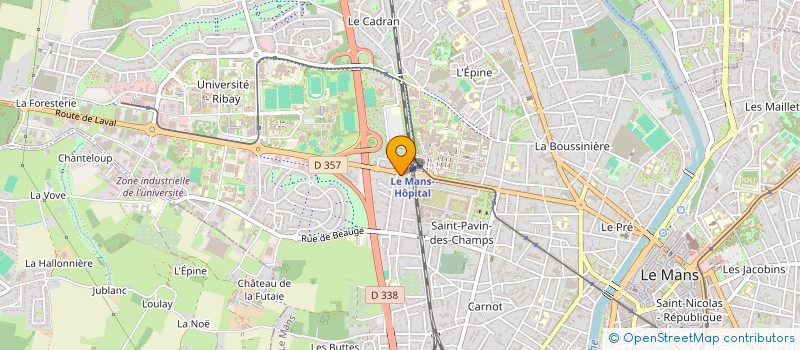 localisation de l'entreprise MADAME AURELIE MEDARD  LE MANS