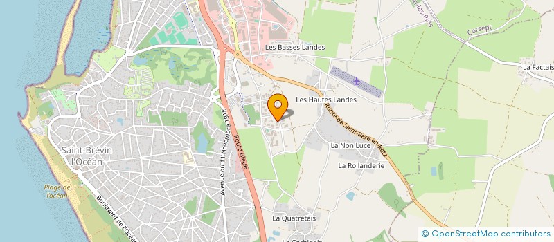 localisation de l'entreprise MADAME AURELIE MEIGNANT à SAINT-BREVIN-LES-PINS