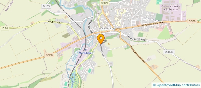 localisation de l'entreprise MADAME AURELIE MELCHILSEN à MONTDIDIER