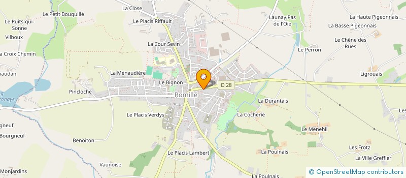 localisation de l'entreprise MADAME AURELIE MENARD  ROMILLE