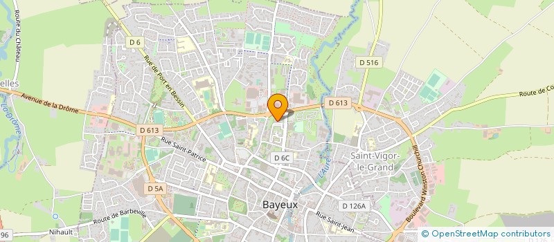 localisation de l'entreprise MADAME AURELIE MENARD  BAYEUX