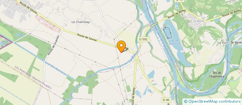 localisation de l'entreprise MADAME AURELIE MERCIER  LES AVENIERES VEYRINS-THUELLIN