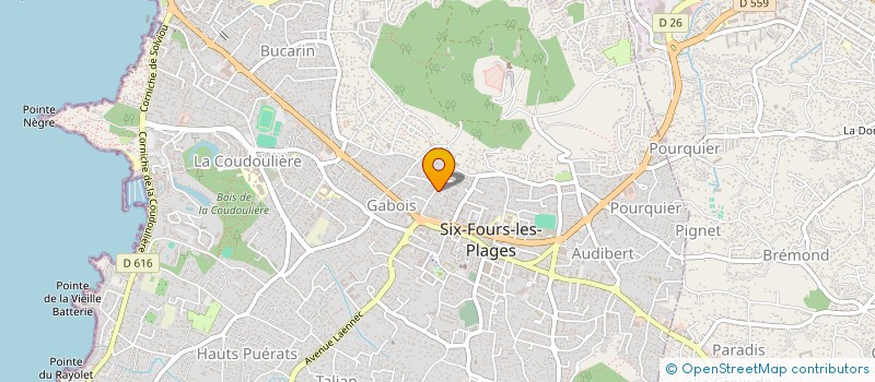 localisation de l'entreprise MADAME AURELIE MERCIER à SIX-FOURS-LES-PLAGES