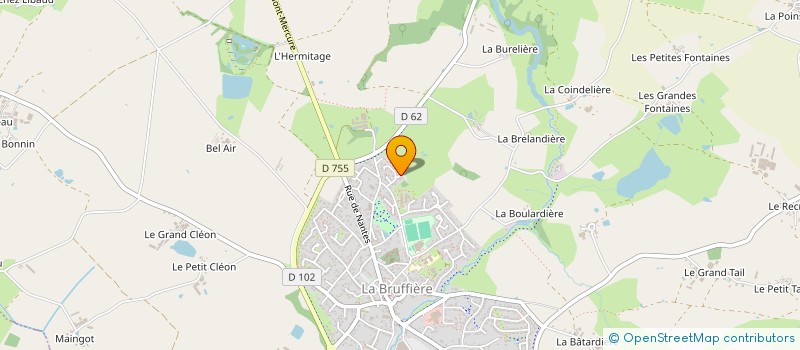 localisation de l'entreprise MADAME AURELIE MERLET  LA BRUFFIERE