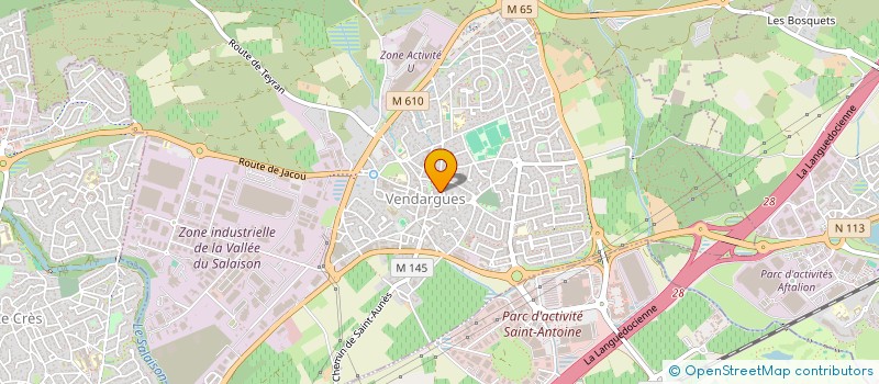 localisation de l'entreprise MADAME AURELIE MERLIN  VENDARGUES