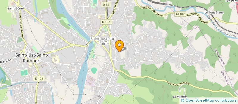 localisation de l'entreprise MADAME AURELIE MERMET à SAINT-JUST-SAINT-RAMBERT