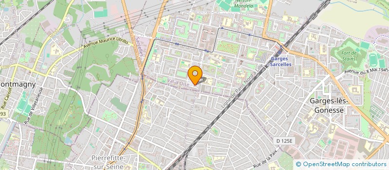 localisation de l'entreprise MADAME AURELIE MERZIER  SARCELLES