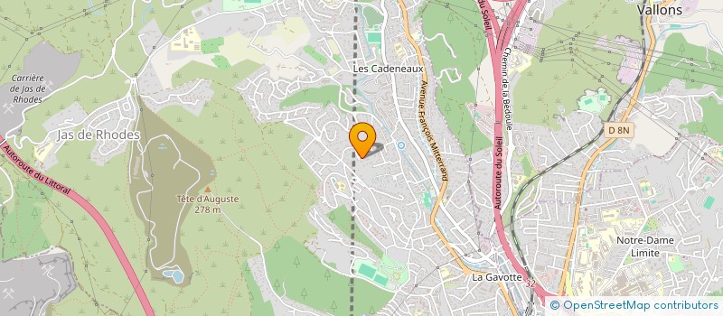 localisation de l'entreprise MADAME AURELIE MESSINA à LES PENNES-MIRABEAU