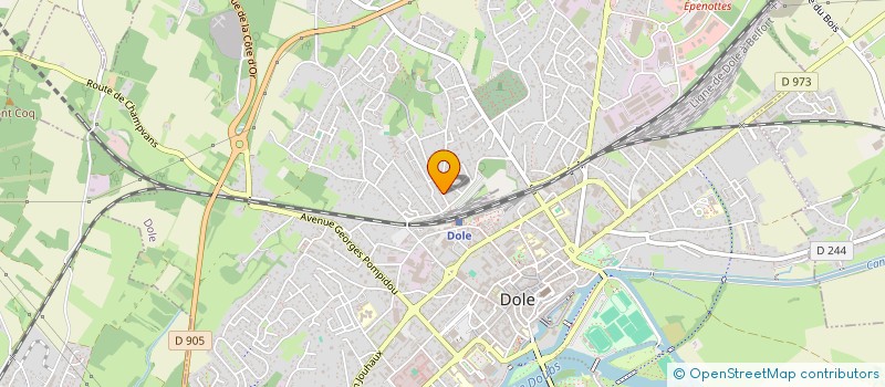 localisation de l'entreprise MADAME AURELIE MEUGNIER à DOLE