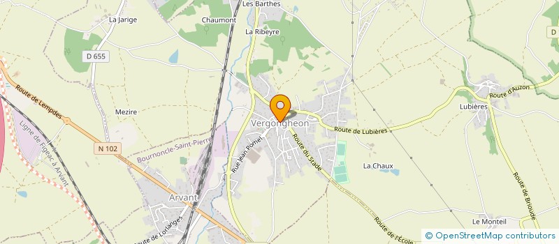 localisation de l'entreprise MADAME AURELIE MEVIAL  VERGONGHEON