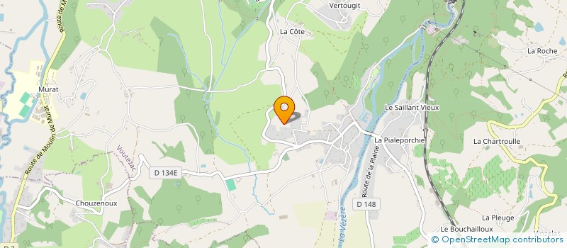 localisation de l'entreprise MADAME AURELIE MEYNARD  VOUTEZAC