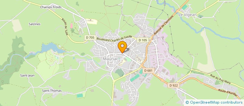 localisation de l'entreprise MADAME AURELIE MEYNIER DE SALINELLES à MAURIAC