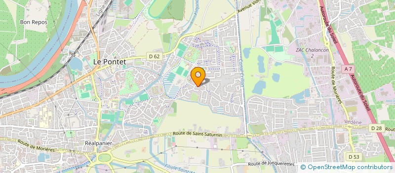 localisation de l'entreprise MADAME AURELIE MEYSSIREL  LE PONTET