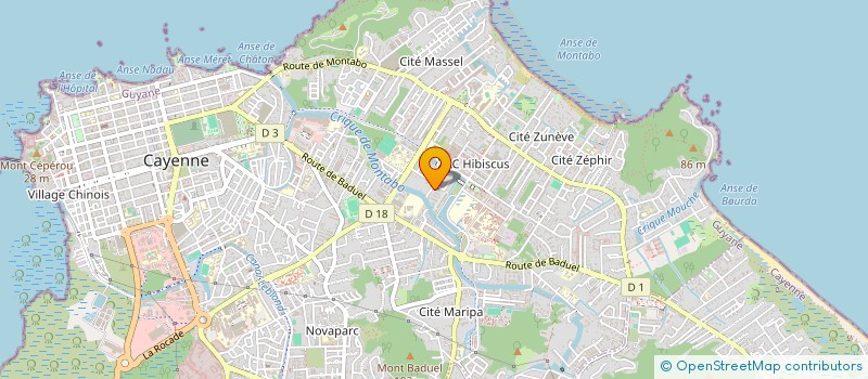 localisation de l'entreprise MADAME AURELIE MICHALON  CAYENNE
