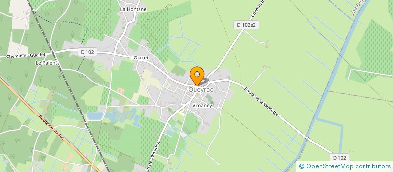 localisation de l'entreprise MADAME AURELIE MICHAUDEAU  QUEYRAC