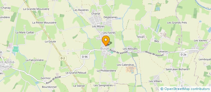 localisation de l'entreprise MADAME AURELIE MICHEL à BIZIAT