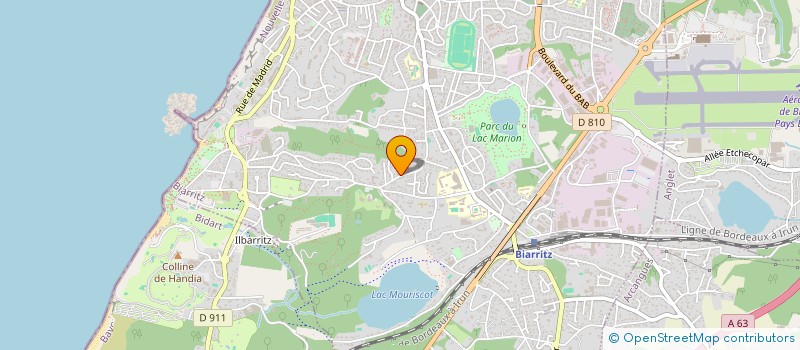 localisation de l'entreprise MADAME AURELIE MICHEL à BIARRITZ
