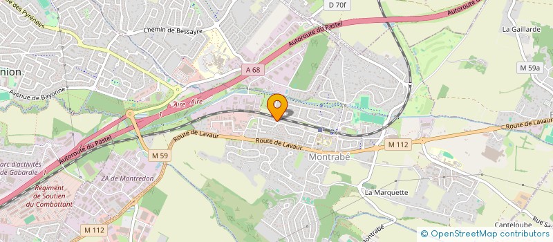 localisation de l'entreprise MADAME AURELIE MILLERAND  MONDOUZIL