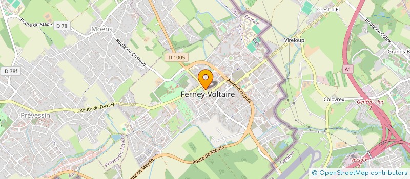 localisation de l'entreprise MADAME AURELIE MILLERET à FERNEY-VOLTAIRE