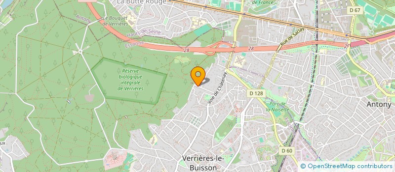 localisation de l'entreprise MADAME AURELIE MINART à VERRIERES-LE-BUISSON