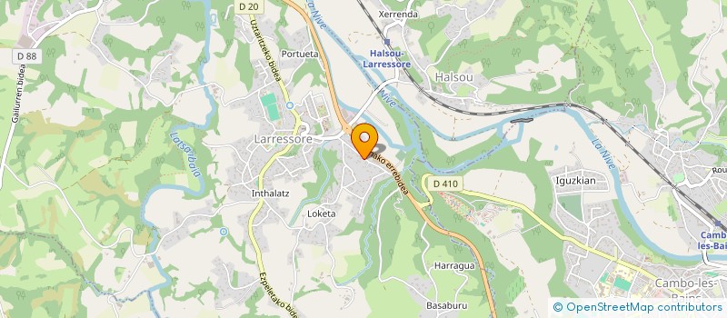 localisation de l'entreprise MADAME AURELIE MINVIELLE  LARRESSORE