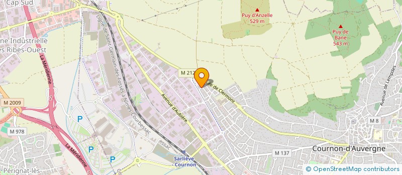 localisation de l'entreprise MADAME AURELIE MIRANDA  COURNON-D'AUVERGNE