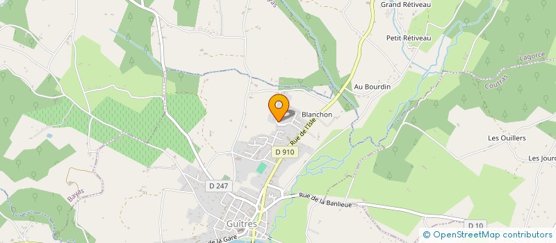 localisation de l'entreprise MADAME AURELIE MISSEGUE  GUITRES