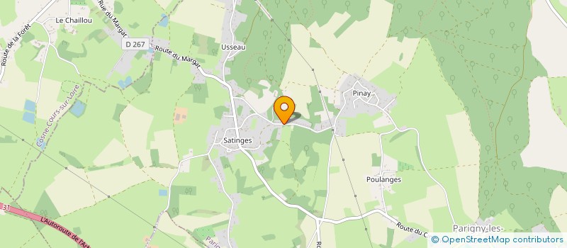 localisation de l'entreprise MADAME AURELIE MONGET à PARIGNY-LES-VAUX