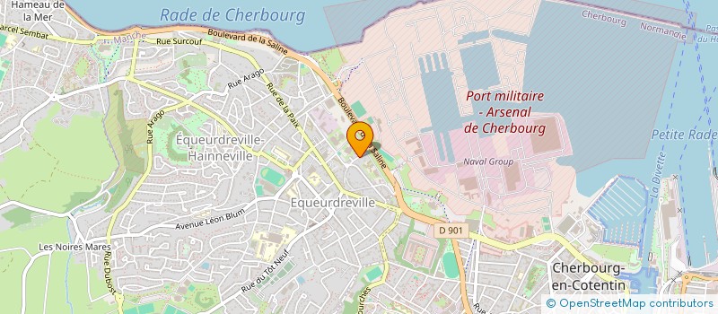 localisation de l'entreprise MADAME AURELIE MONIE  CHERBOURG-EN-COTENTIN