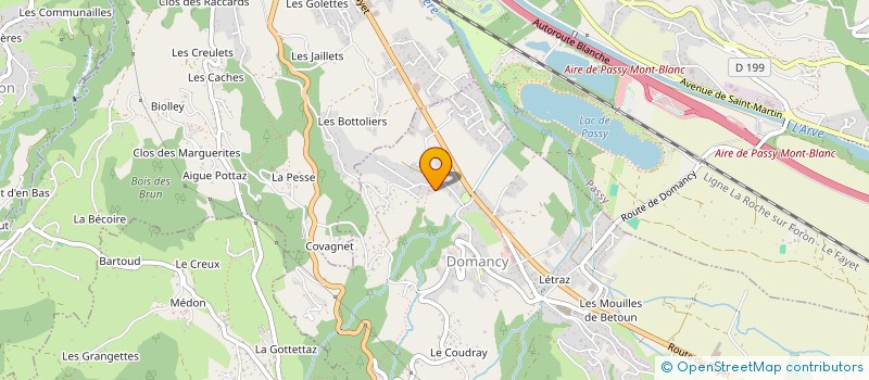 localisation de l'entreprise MADAME AURELIE MONNET  DOMANCY