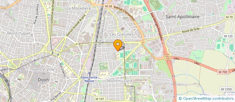 localisation de l'entreprise MADAME AURELIE MONNOT à DIJON