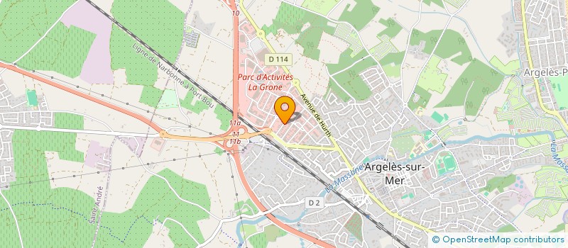 localisation de l'entreprise MADAME AURELIE MONTANE  ARGELES-SUR-MER