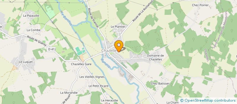 localisation de l'entreprise MADAME AURELIE MONTEAUD à CHAZELLES