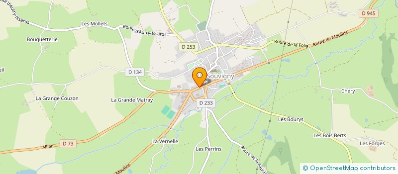 localisation de l'entreprise MADAME AURELIE MONTIEL FONT  SOUVIGNY