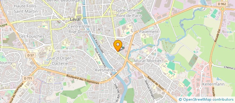 localisation de l'entreprise MADAME AURELIE MONTIGNY à LAVAL