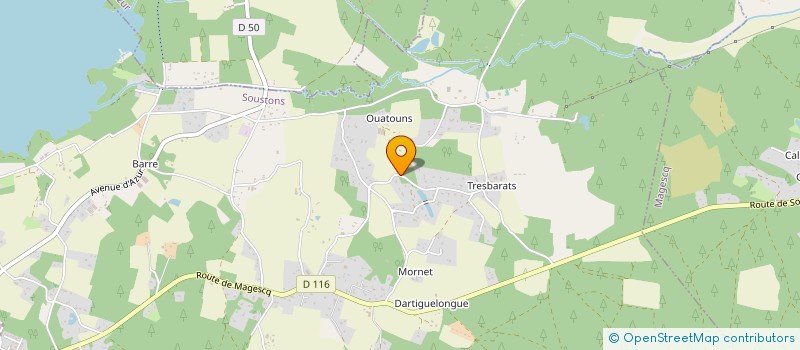 localisation de l'entreprise MADAME AURELIE MONTUS  SOUSTONS